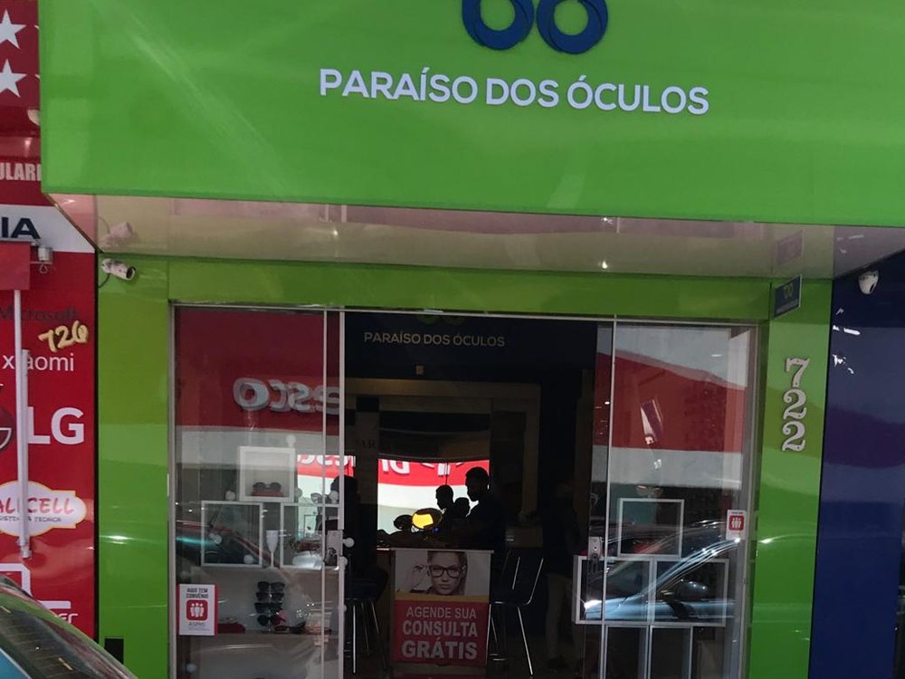 Fachada da loja Paraíso dos Óculos em Indaiatuba